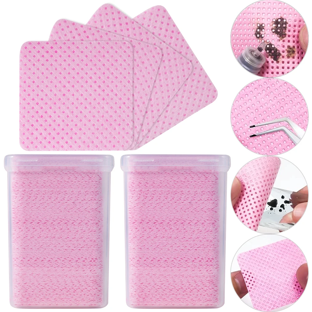 200 szt. Różowych Bezpyłowych  – Nail Art Pink recenzja i cena