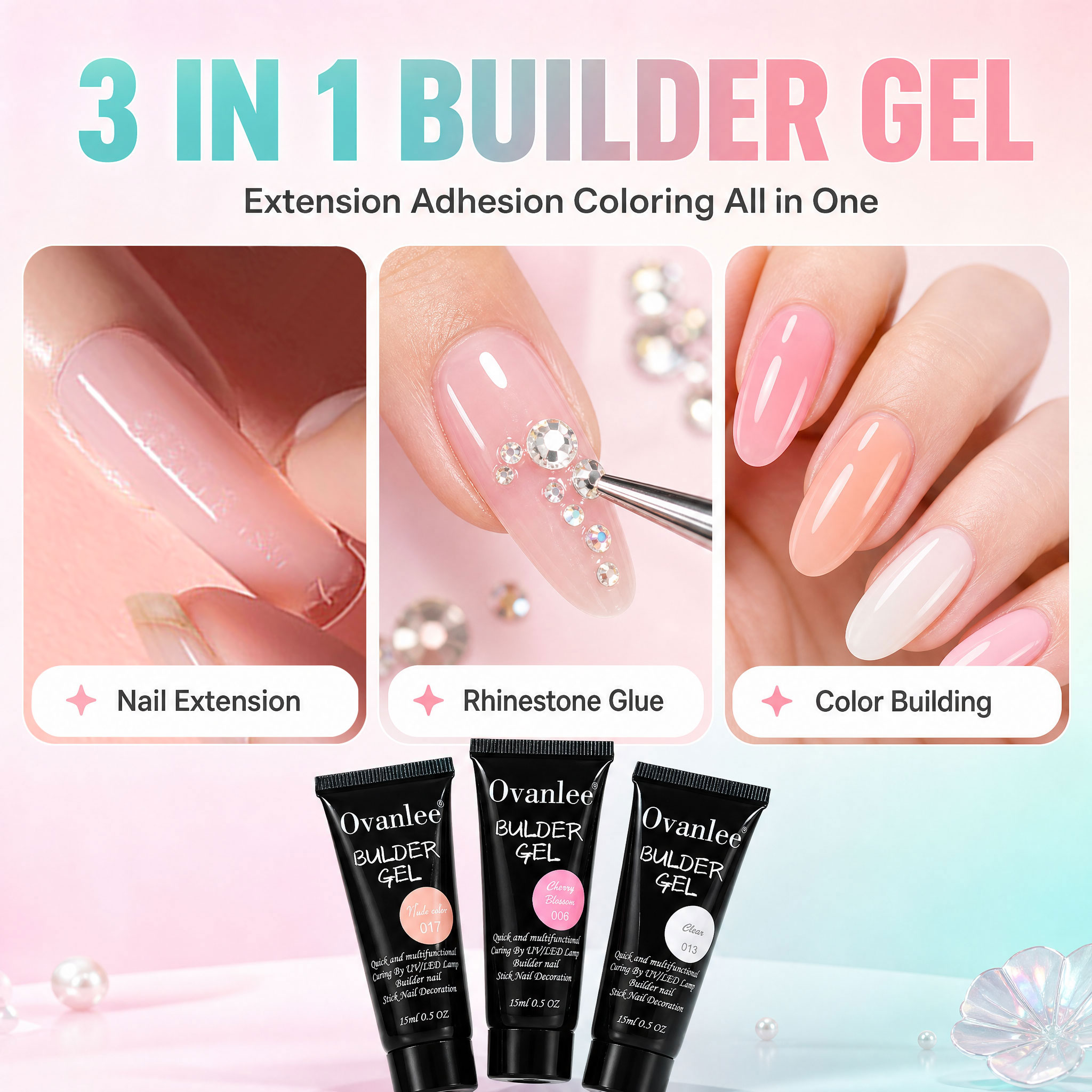 Ovanlee – zestaw żeli do model – Nail Art Ombre recenzja i cena