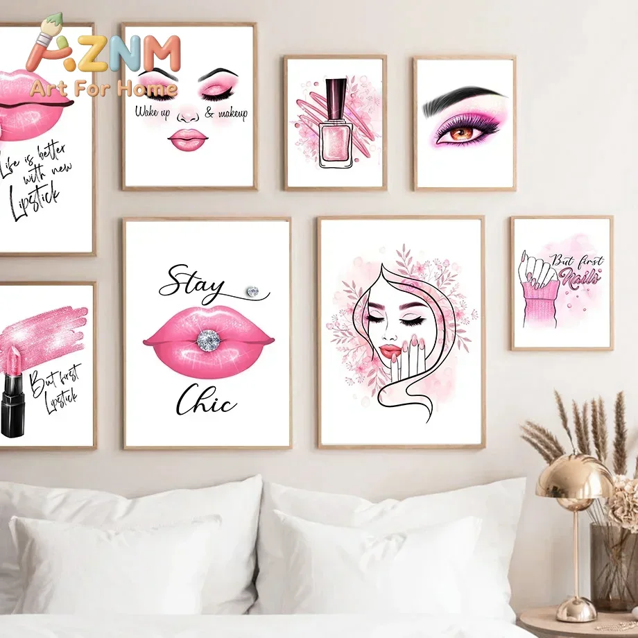 AZNM – obraz na płótnie bez ra – Nail Art Pink recenzja i cena