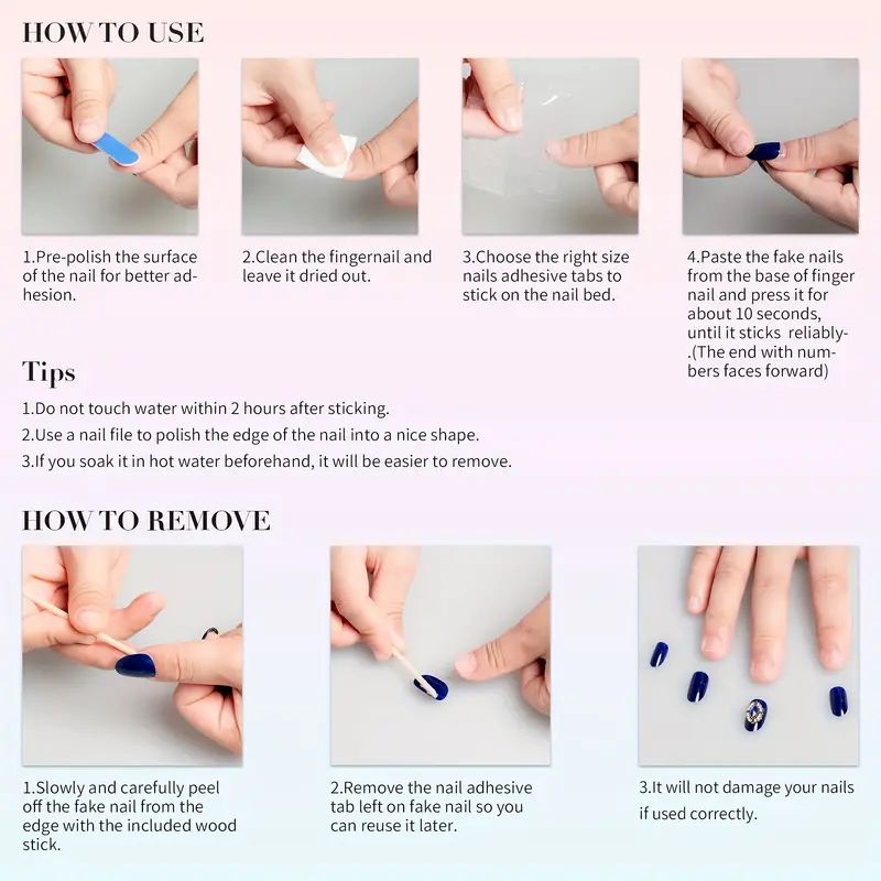 10 sztuk luksusowych, ręcznie  – Nail Art Press On recenzja i cena