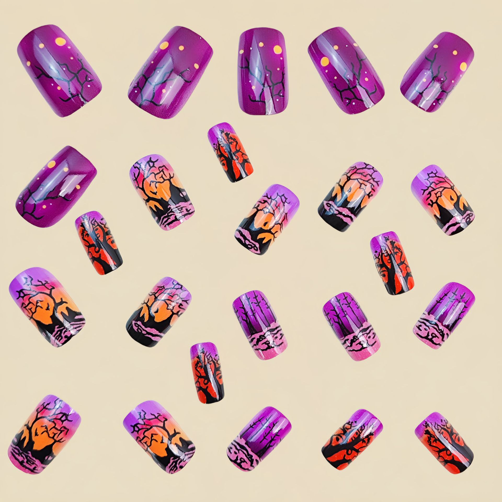 Średnie, kwadratowe sztuczne p – Nail Art Orange recenzja i cena