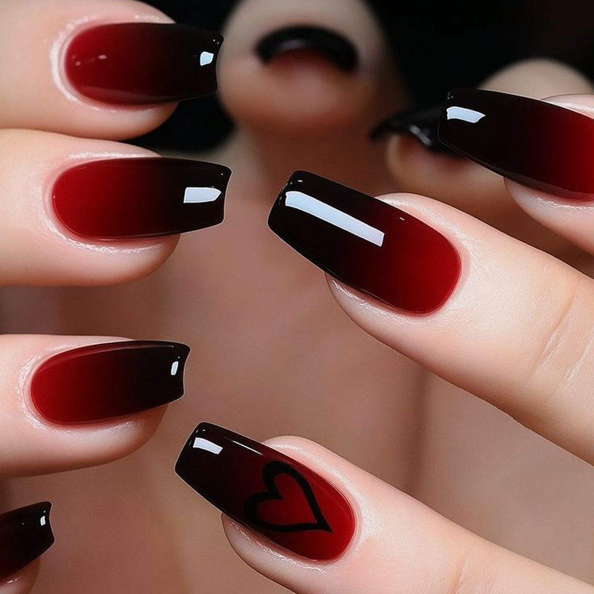 Krótkie średniej długości sztu – Nail Art Press On recenzja i cena