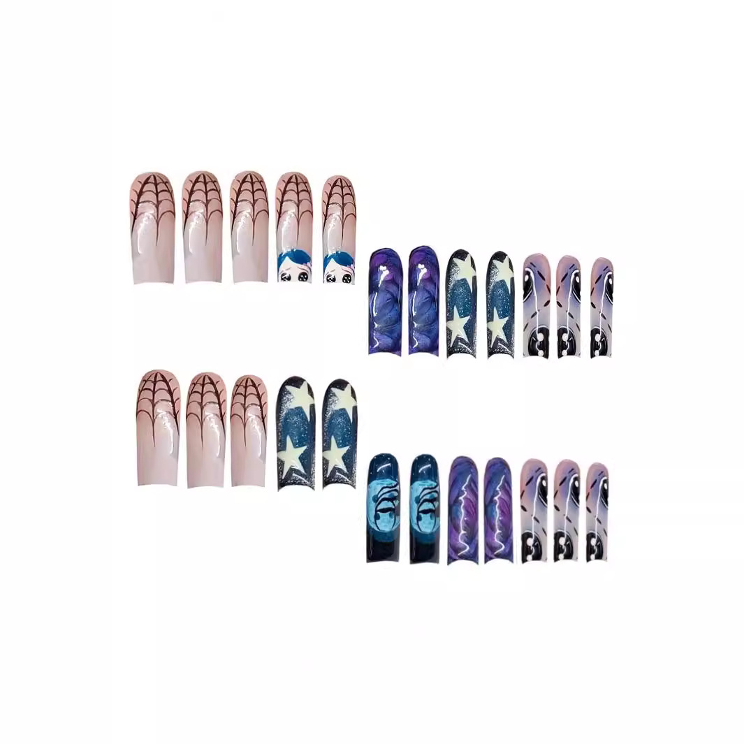 24szt Y2k Star Graffiti Press  – Nail Art Press On recenzja i cena
