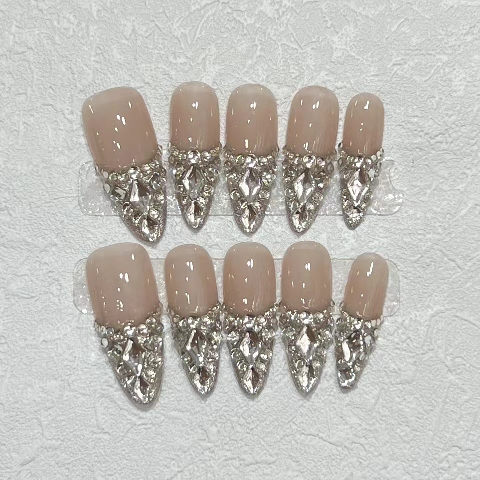 10 szt. Naklejane paznokcie z  – Nail Art Press On recenzja i cena