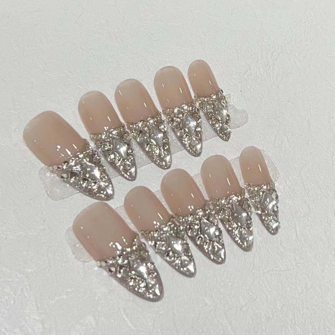 10 szt. Naklejane paznokcie z  – Nail Art Press On recenzja i cena